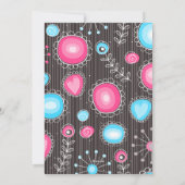 ハッピーバレンタインウィムシーピンクブルーハート花名 シーズンカード (裏面)