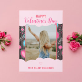 ハッピーバレンタインウィムシーピンクブルーハート花名 シーズンカード