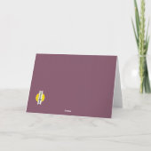 ハッピーバレンタインカードピンクのリンゴハートラブカード サンキューカード (裏面)