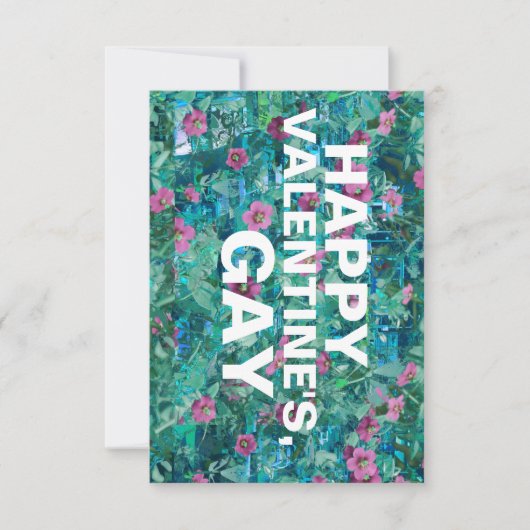 ハッピーバレンタインゲイ 招待状 (正面)