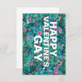 ハッピーバレンタインゲイ 招待状 (正面/裏面)