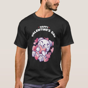 ハッピーバレンタインズデイスウィートハートベアーズバレンタイン Tシャツ