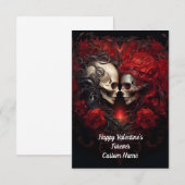 ハッピーバレンタインズフォーエバースカルラブ サンキューカード (正面/裏面)