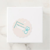 ハッピーバレンタインティール（緑がかった色）子猫 フェイバータグ (インサイチュ)