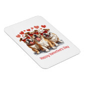 ハッピーバレンタインデイグリッシュブルドッグ マグネット (右側)