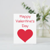 ハッピーバレンタインデイバレンタインカード シーズンポストカード (スタンド正面)