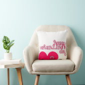 ハッピーバレンタインデイラダーハート角枕 クッション (椅子)