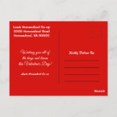 ハッピーバレンタインデーあなたのホームスクールCo op ポストカード (裏面)