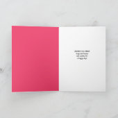 ハッピーバレンタインデーおもしろいタビーキャットイン顔マスク シーズンカード (内部)