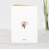 ハッピーバレンタインデーおもしろいパンのユーモア シーズンカード (裏面)