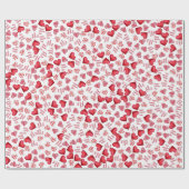 ハッピーバレンタインデーおもしろいプレゼント ラッピングペーパー (フラット)