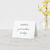 ハッピーバレンタインデーおもしろいミニマルの別の日 カード (黄色い花)