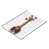 ハッピーバレンタインデーおもしろいムグショット有罪キリン ノートブック (左側)