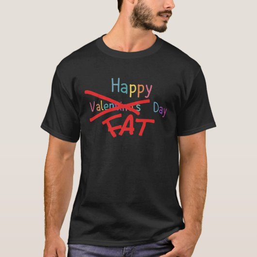 ハッピーバレンタインデーおもしろい2022 Tシャツ (正面)
