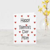 ハッピーバレンタインデーお母さん カード (黄色い花)