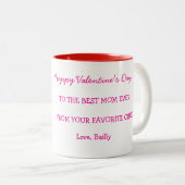 ハッピーバレンタインデーからドッゴールデン・レトリバー ツートーンマグカップ (正面右)