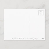 ハッピーバレンタインデーかわいいタイポグラフィはがき シーズンポストカード (裏面)