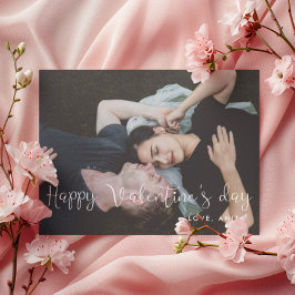 ハッピーバレンタインデーかわいいフォトカード シーズンカード