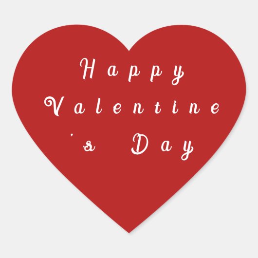 ハッピーバレンタインデーかわいいラブことわざ ハートシール (正面)