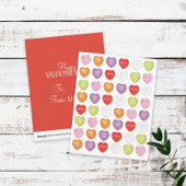 ハッピーバレンタインデーかわいい子ども教室 シーズンカード