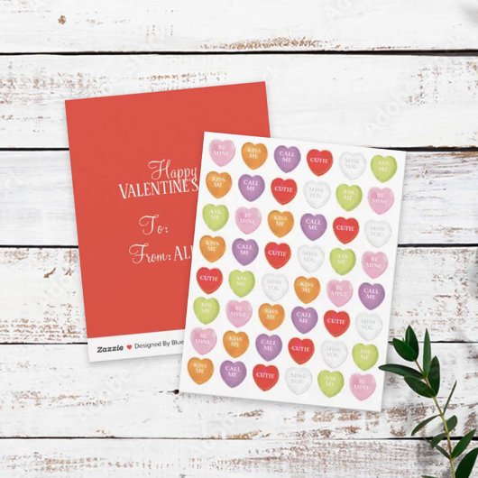 ハッピーバレンタインデーかわいい子ども教室 シーズンカード