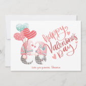ハッピーバレンタインデーかわいい格言カップルのバレンタイン ノートカード (正面)