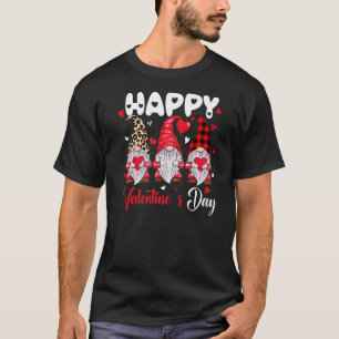 ハッピーバレンタインデーかわいい格言ハート女性男性C Tシャツ