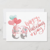 ハッピーバレンタインデーかわいい格言フォトバレンタイン ノートカード (正面)