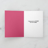 ハッピーバレンタインデーかわいい猫インハートサングラス シーズンカード (内部)