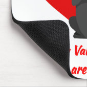 ハッピーバレンタインデーかわいい猫k マウスパッド (コーナー)