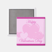 ハッピーバレンタインデーかわいい マグネット (正面/裏面)