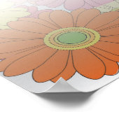 ハッピーバレンタインデーとハート愛する ポスター (角)