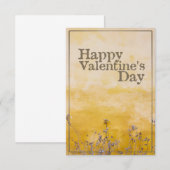 ハッピーバレンタインデーとヴィンテージ草地 (正面/裏面)