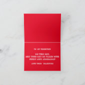 ハッピーバレンタインデーと猫と犬 サンキューカード (内部)