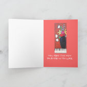 ハッピーバレンタインデーと花 シーズンカード (内部)