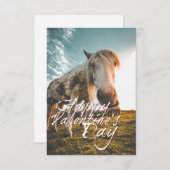 ハッピーバレンタインデーと見た馬 (正面/裏面)