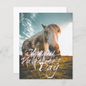 ハッピーバレンタインデーと見た馬 (正面/裏面)
