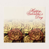 ハッピーバレンタインデーと黄色のローゼンブーケ (外部フラット)