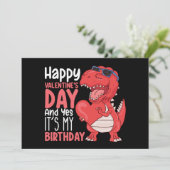 ハッピーバレンタインデーとYesそれが私の誕生日 招待状 (スタンド正面)