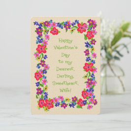 ハッピーバレンタインデーに私の妻親愛の花