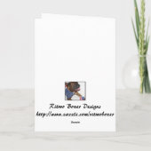 ハッピーバレンタインデーのお母さんのピットブルの子犬カード シーズンカード (裏面)