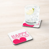 ハッピーバレンタインデーのかわいいコースター コースター (右側)