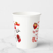 ハッピーバレンタインデーのカップルのためのロマンチックな贈り物 紙コップ (右)