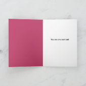 ハッピーバレンタインデーのカワイイハート シーズンカード (内部)