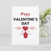 ハッピーバレンタインデーのグリーティングカード シーズンカード (スタンド正面)