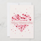 ハッピーバレンタインデーのグリーティングカード シーズンカード (正面)