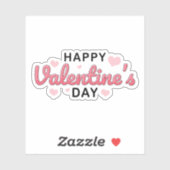 ハッピーバレンタインデーのシール シール (シート)