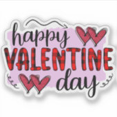 ハッピーバレンタインデーのシール シール (正面)