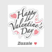 ハッピーバレンタインデーのシール シール (シート)