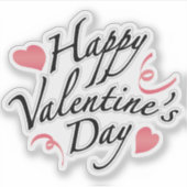 ハッピーバレンタインデーのシール シール (正面)